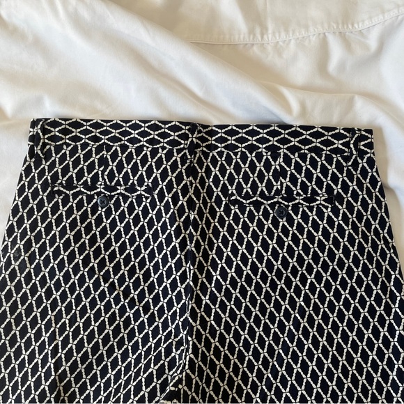 GAP Brand Navy and White Cropped Pants Size 14 - Picture 8 of 8